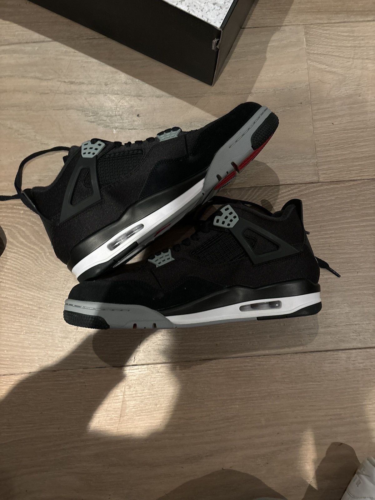 Jordan Brand Jordan 4 Black Canvas sz 10 Size US 10 / EU 43 - 2 Thumbnail