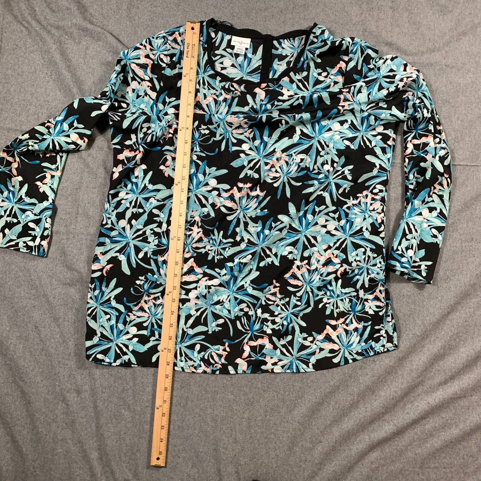 Other Jaclyn Smith Floral Shirt Women Size XXL Size XXL / US 16-18 / IT 52-54 - 4 Thumbnail