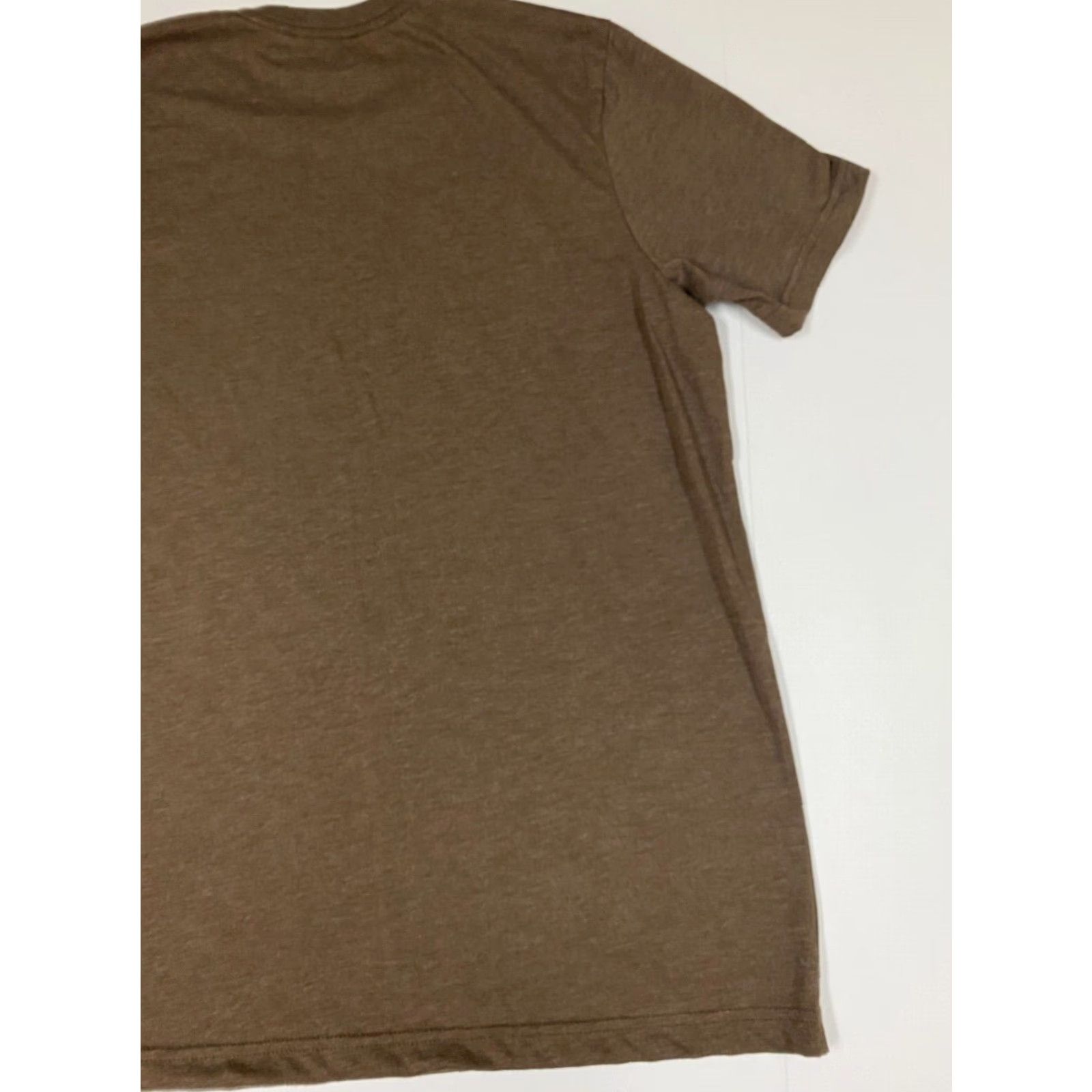 Vintage Canvas Mens T-Shirt XL Brown Cotton Solid Crew Neck Short Sleeve Logo Hoodie Hip Hop Box Theme Size US XL / EU 56 / 4 - 6 Thumbnail