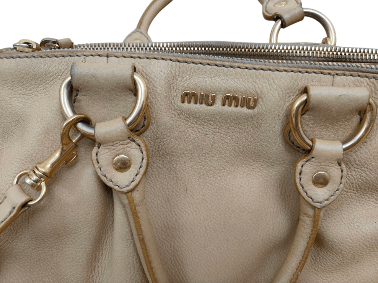 Miu Miu Miu Miu 2 Way Hand Shoulder Leather Bag Size ONE SIZE - 6 Thumbnail