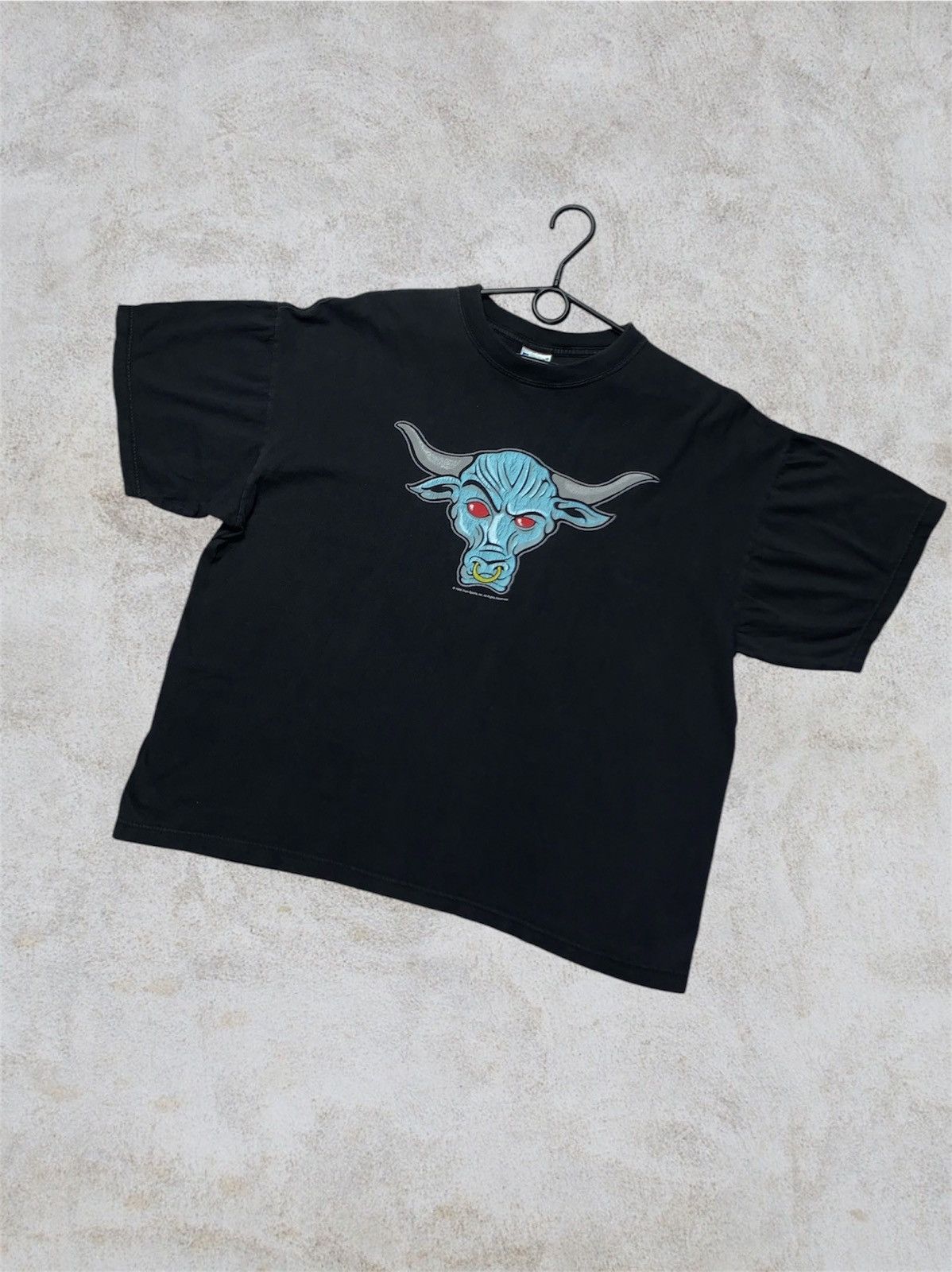 Vintage WWF bull vintage tee Layin the rock wrestling T-shirt sz XL Size US XL / EU 56 / 4 - 1 Thumbnail