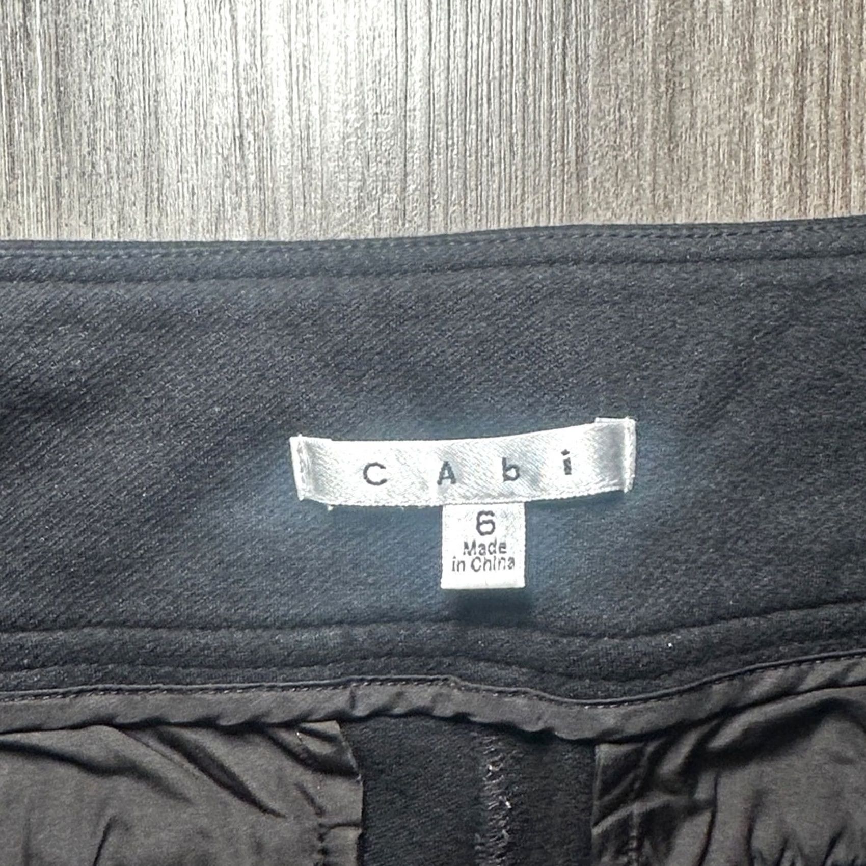 Vintage CAbi Tiffany Black Stretch Ponte Pants Womens 6 Regular Dress Pants Preowned - 32.5 Inseam Size 28" / US 6 / IT 42 - 6 Thumbnail