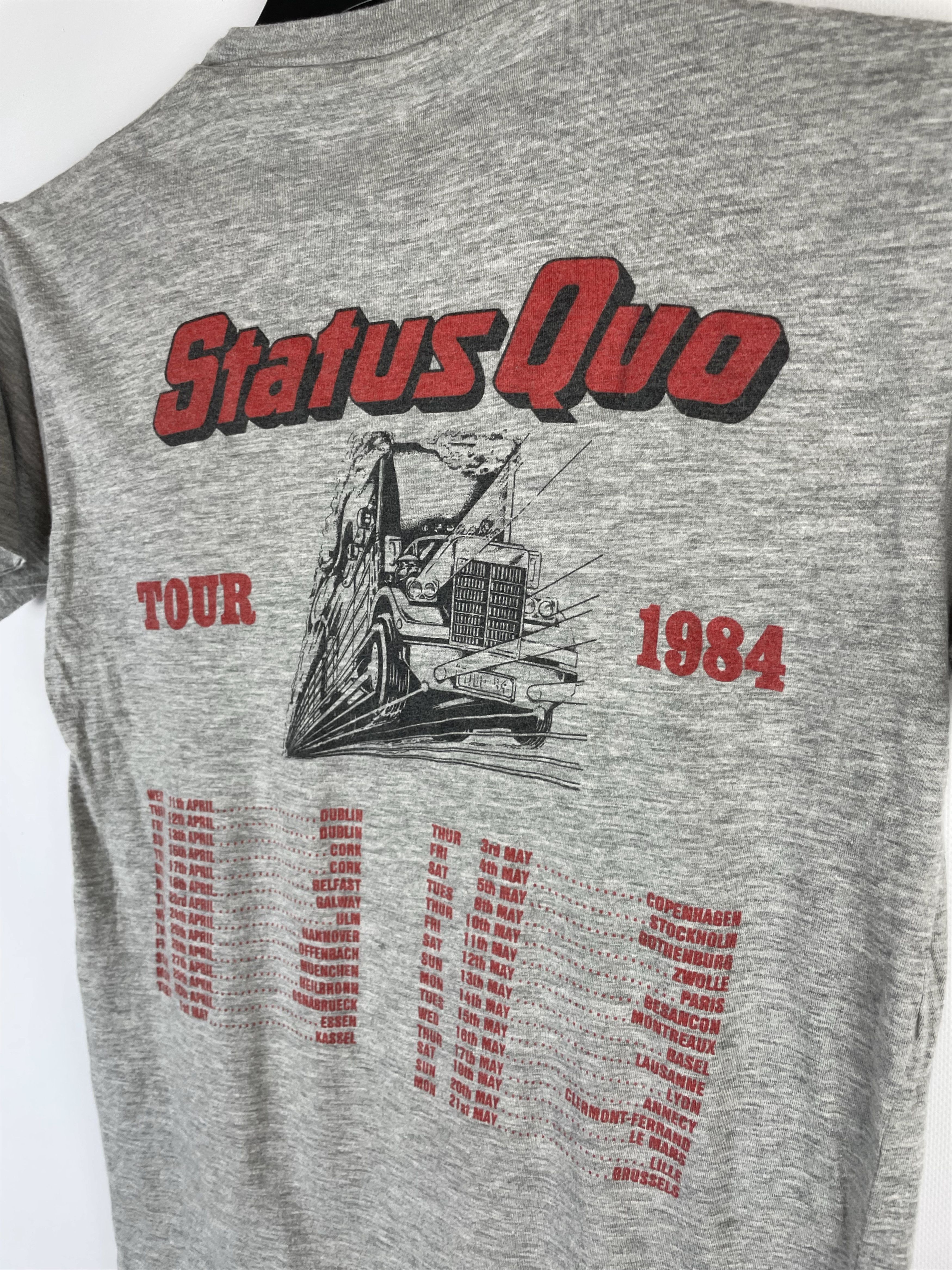 Band Tees 1984 Vintage Status Quo End Of The Road tour tee / t shirt Size US M / EU 48-50 / 2 - 8 Thumbnail