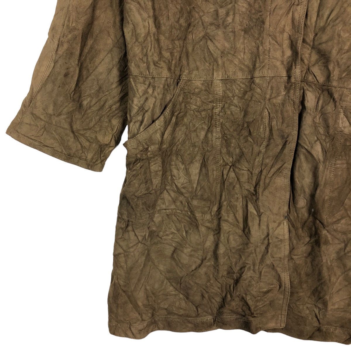 Lancel 🔥Rich Brown - Long Fly Jacket Genuine Leather Lance Paris Size US M / EU 48-50 / 2 - 4 Thumbnail