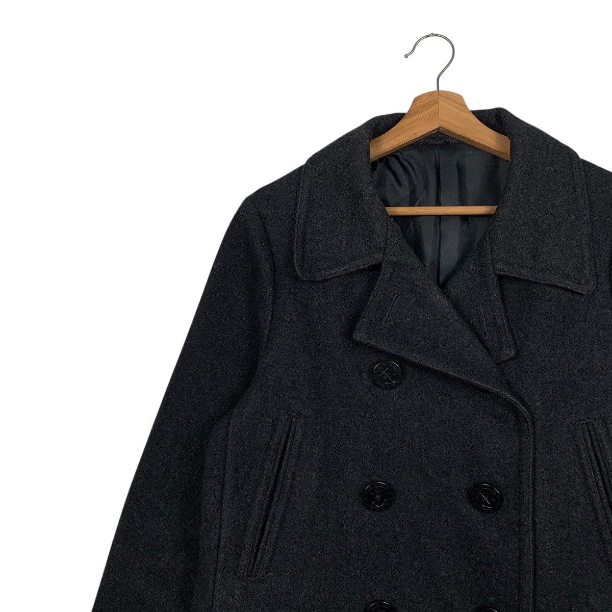 Japanese Brand Back Number Double Breasted Coat Size US L / EU 52-54 / 3 - 6 Thumbnail