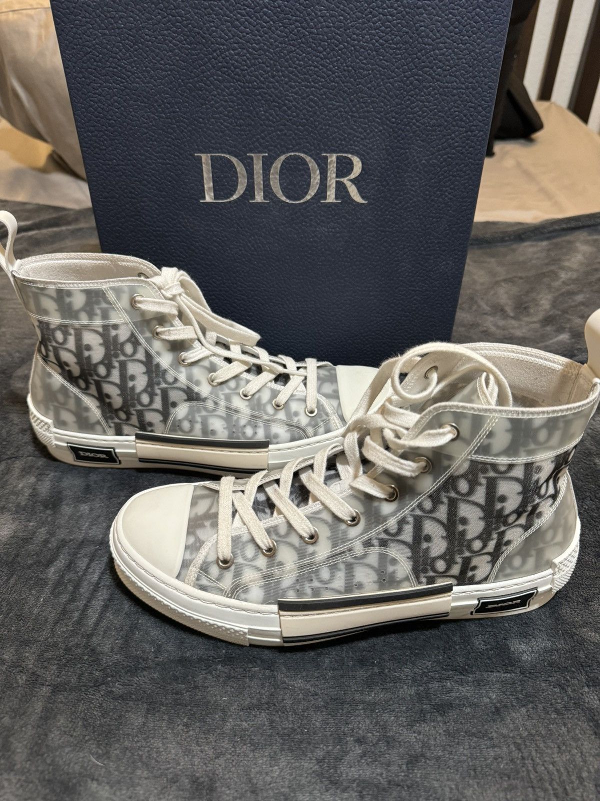 Dior Dior B23 High Top Sneakers Size US 8 / EU 41 - 1 Thumbnail