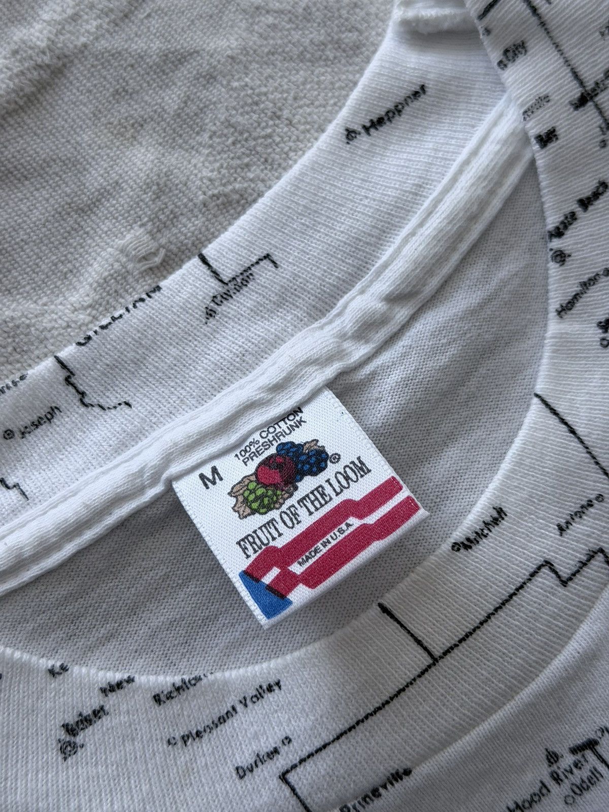 Vintage Vintage 90s Oregon Map AOP T-Shirt Tee Size US M / EU 48-50 / 2 - 10 Thumbnail