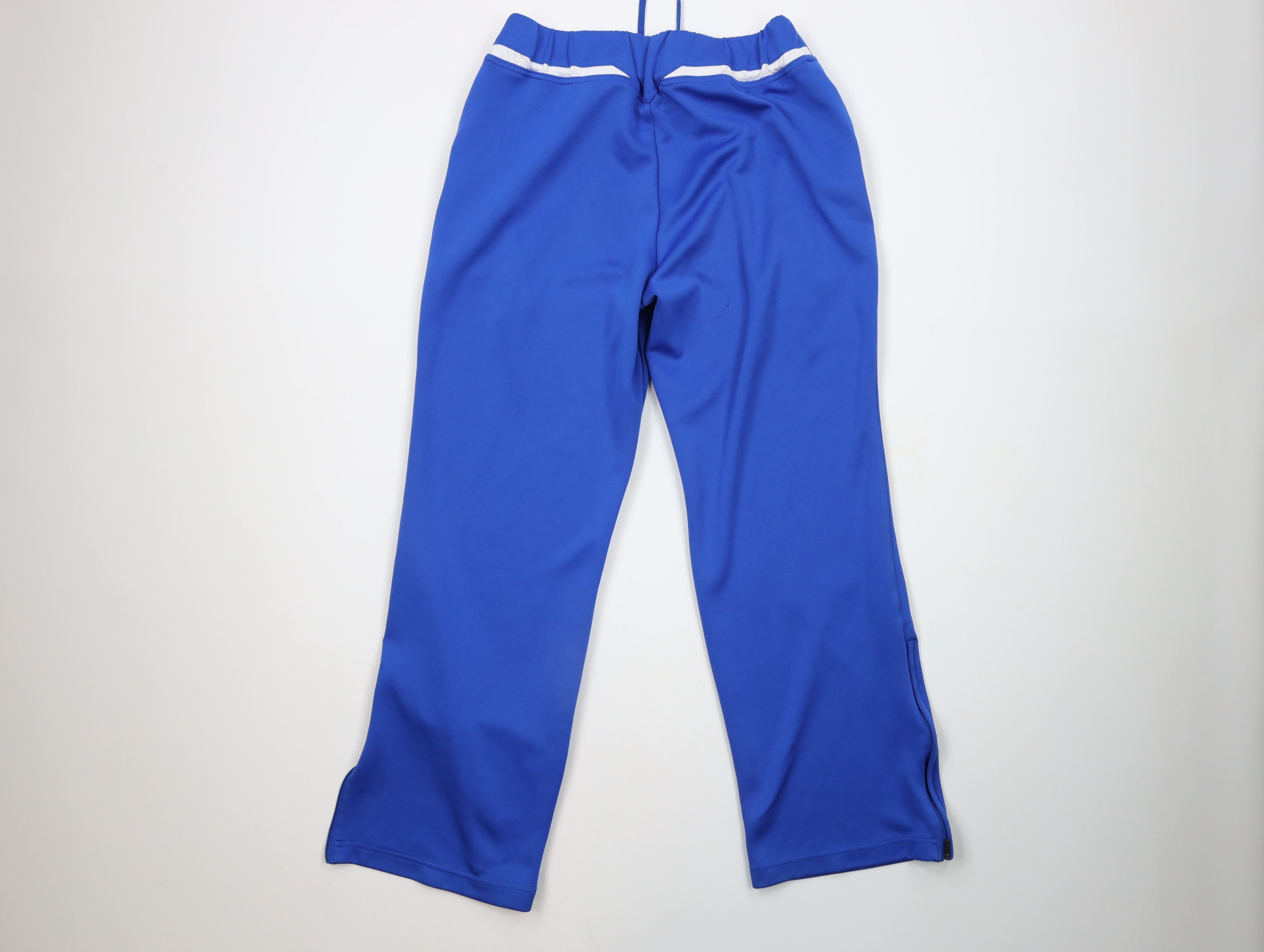 Nike × Vintage Vintage Nike Mini Swoosh Wide Leg Sweatpants Royal Blue Size US 34 / EU 50 - 9 Thumbnail
