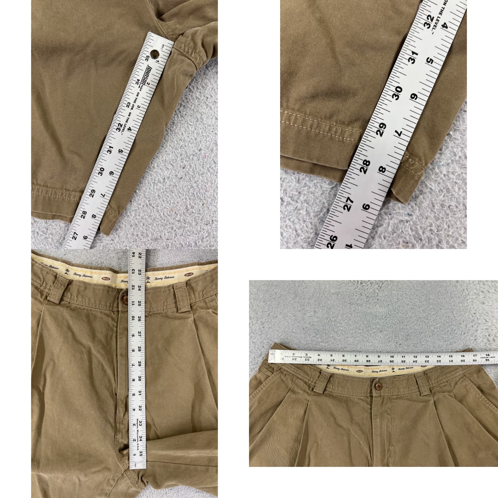 Tommy Bahama Tommy Bahama Shorts Men Bermuda 38 Beige Pleated Tencel Blend -- Golf Golfer Casual Adult Regular Size US 38 / EU 54 - 8 Thumbnail
