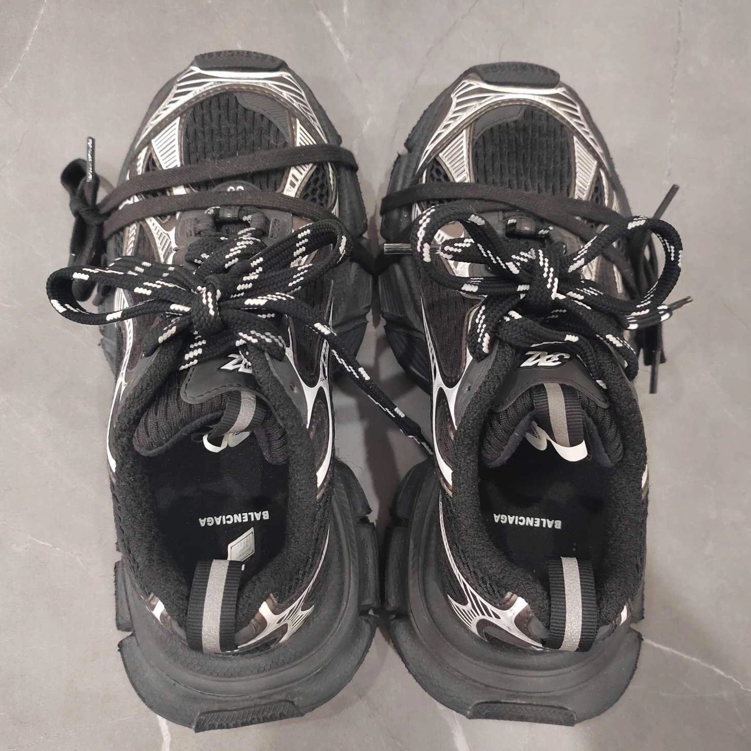 Balenciaga BALENCIAGA 3XL Black Silver Size 36 Size US 5.5 / IT 35.5 - 4 Thumbnail