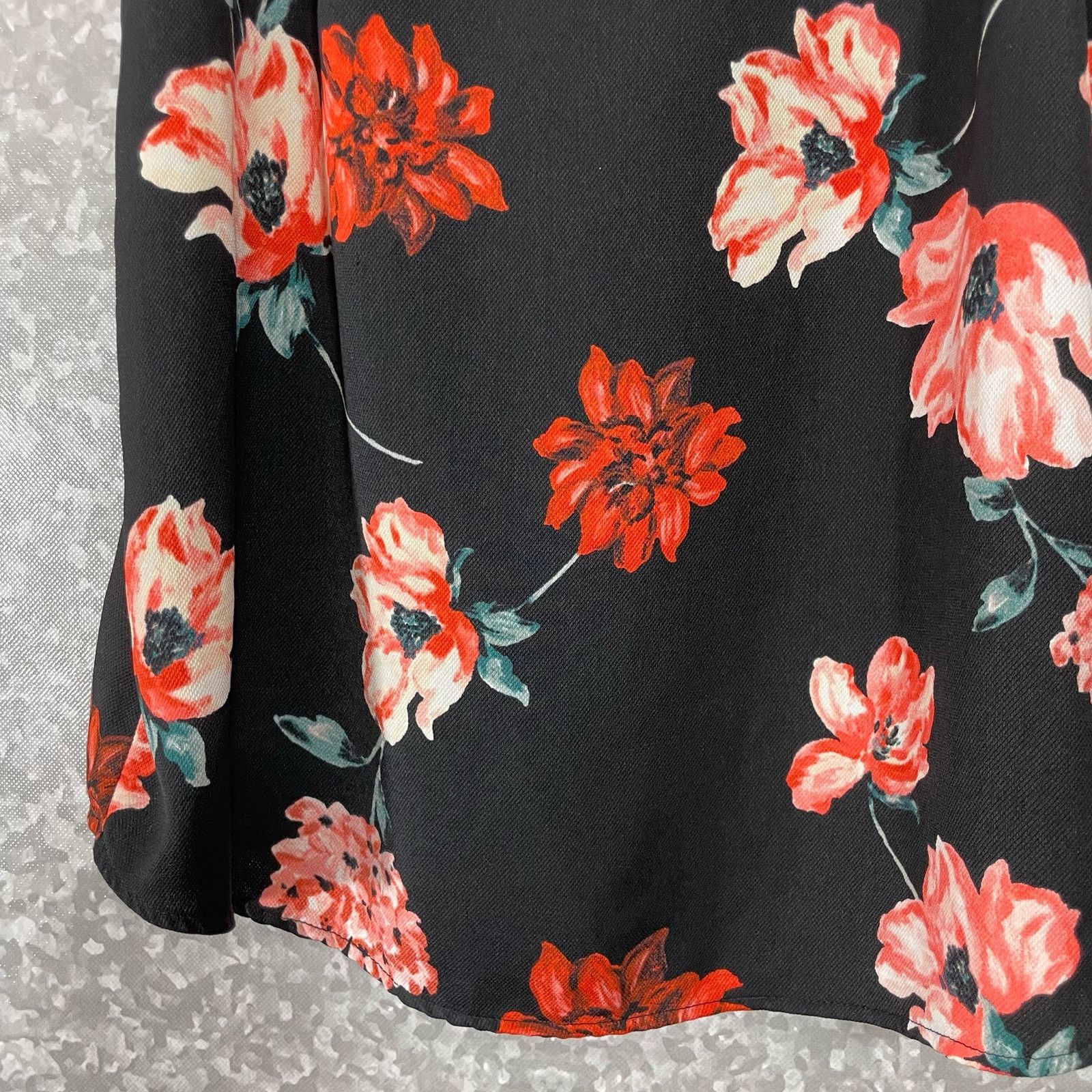 14th & Union 14th & Union Black & Pink Floral Sleeveless Blouse - Size 8 Size M / US 6-8 / IT 42-44 - 3 Thumbnail