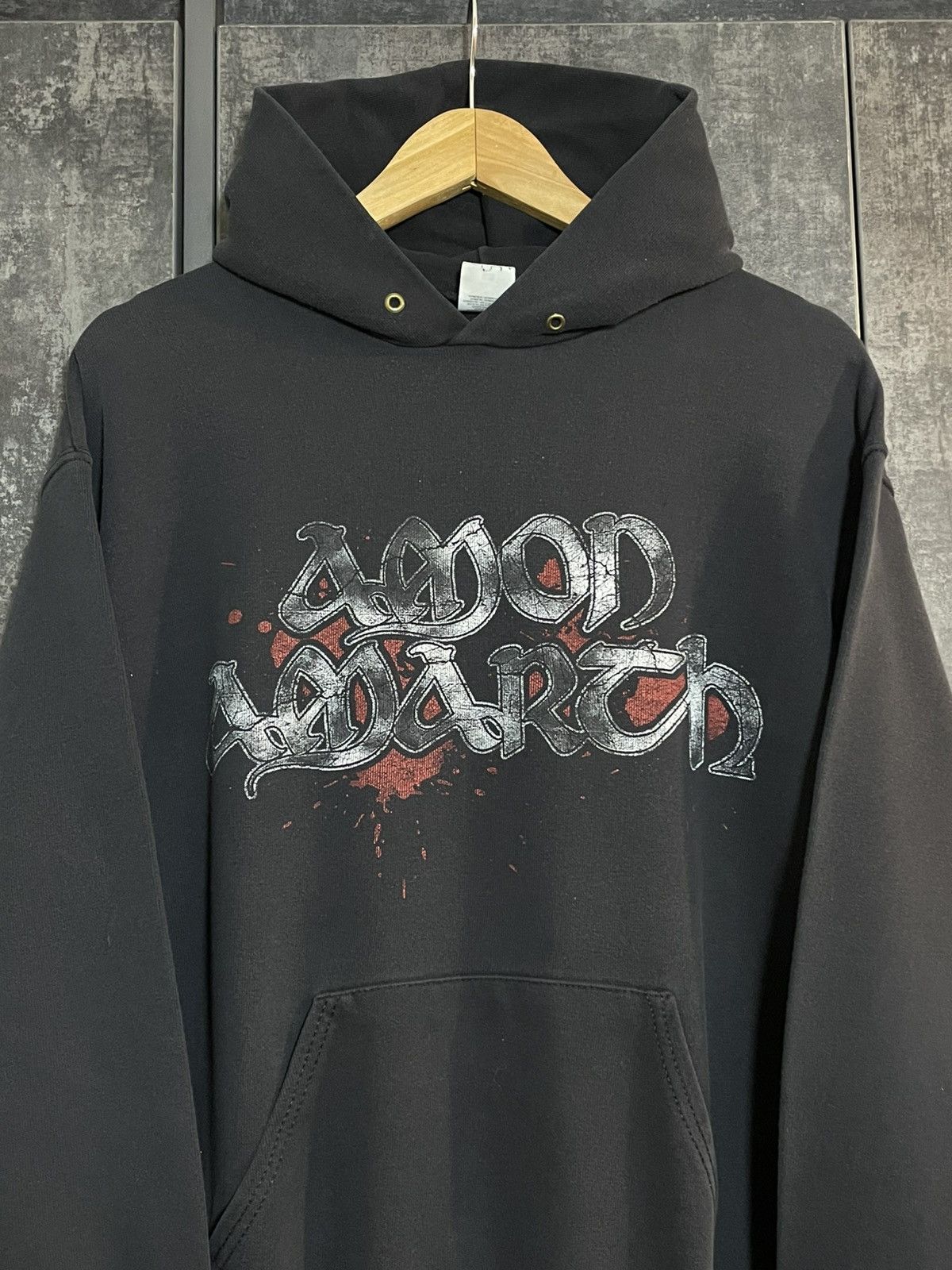Vintage Vintage Amon Amarth Faded Hoodie Rock Darkthrone Deftones Ys Size US M / EU 48-50 / 2 - 4 Thumbnail