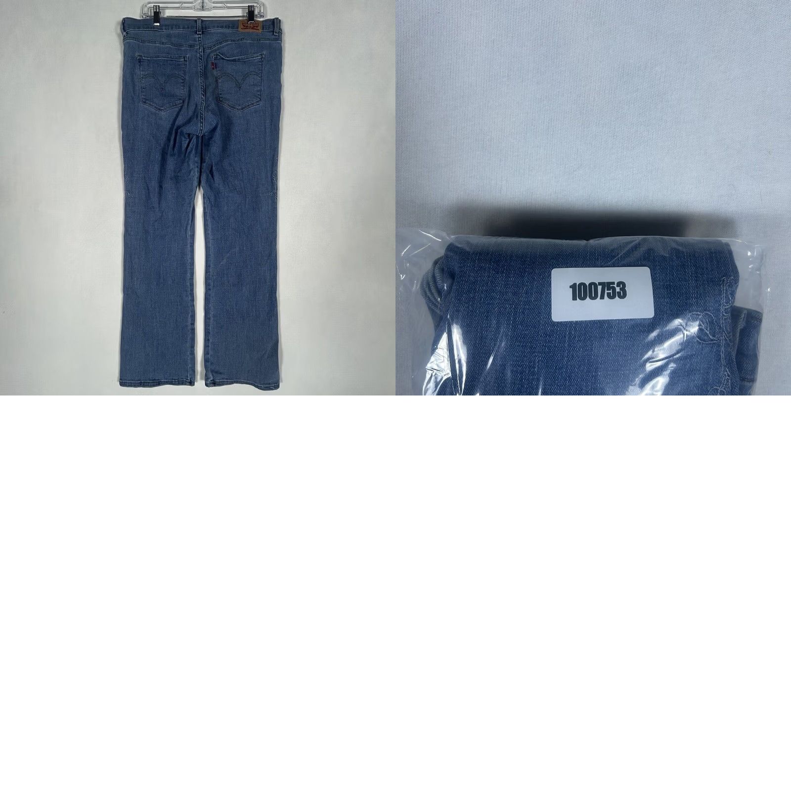 Levi's Levi's Jeans Bootcut Size 14 High Rise 32 x 32 Embroidered Denim Blue Womens Regular Stretch Comfort Modern Casual Size 36" / US 14 / IT 50 - 9 Thumbnail
