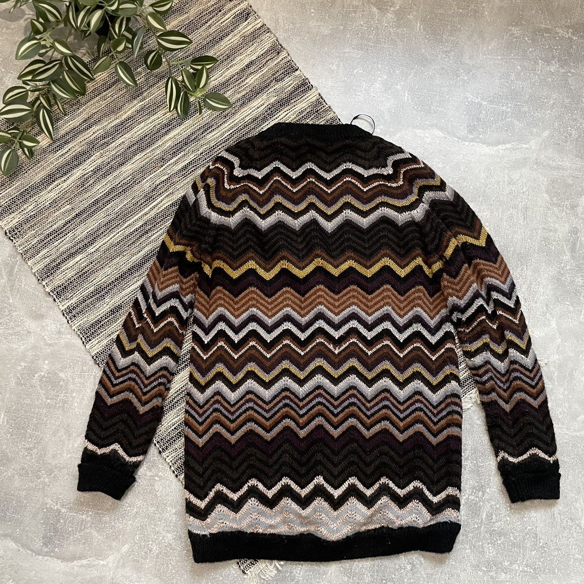Jean Paul Gaultier × Missoni Missoni 90s Sweater coogi knit Cardigan button up tundra Size S / US 4 / IT 40 - 2 Thumbnail