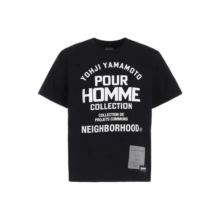 Yohji Yamamoto Yohji Yamamoto Black Logo Print Short Sleeve T-Shirt 0079 Size US L / EU 52-54 / 3 - 1 Thumbnail