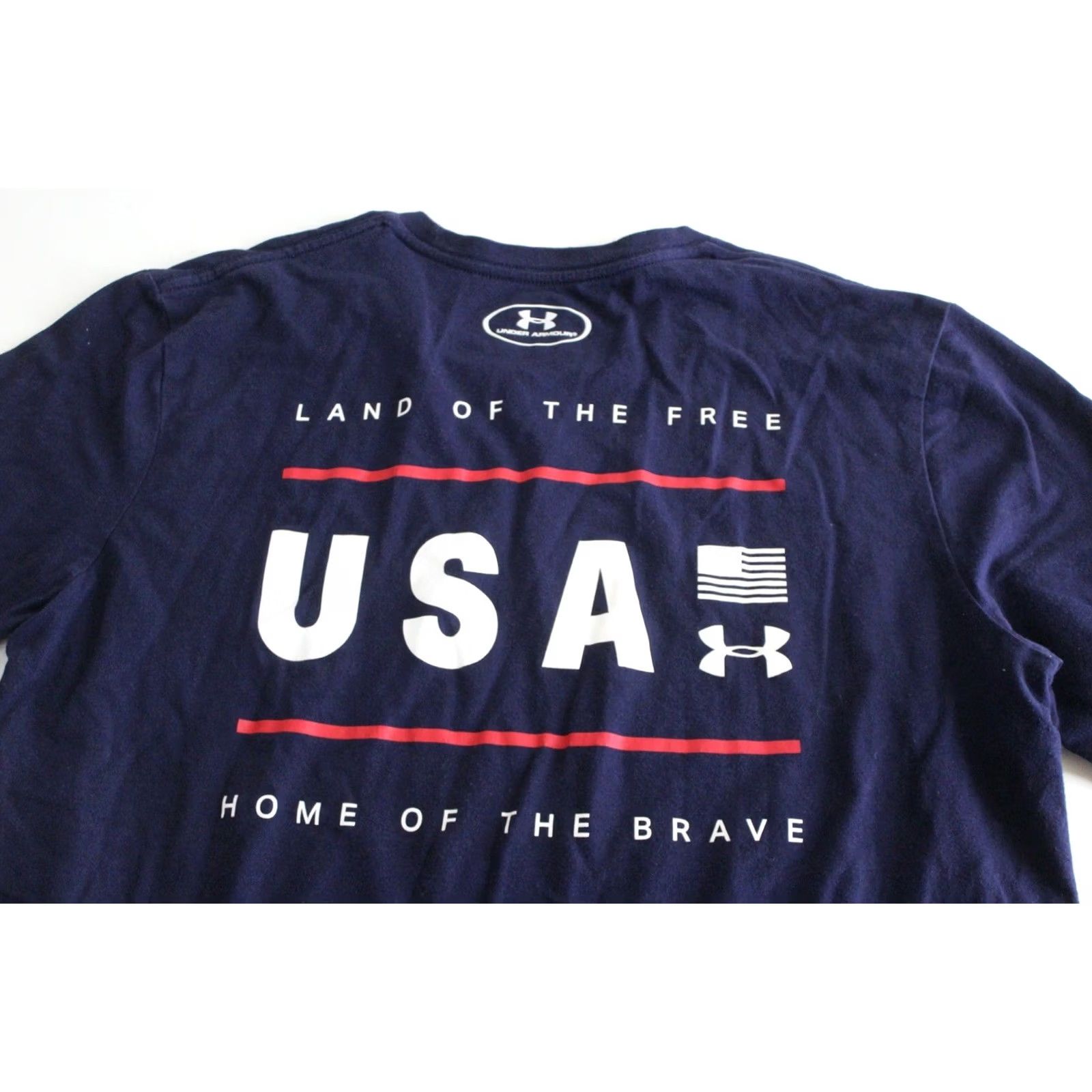 Under Armour Under Armour USA Land Of Free Brave TEE T SHIRT Small S Men Multicolor 90s Event Size US S / EU 44-46 / 1 - 2 Thumbnail