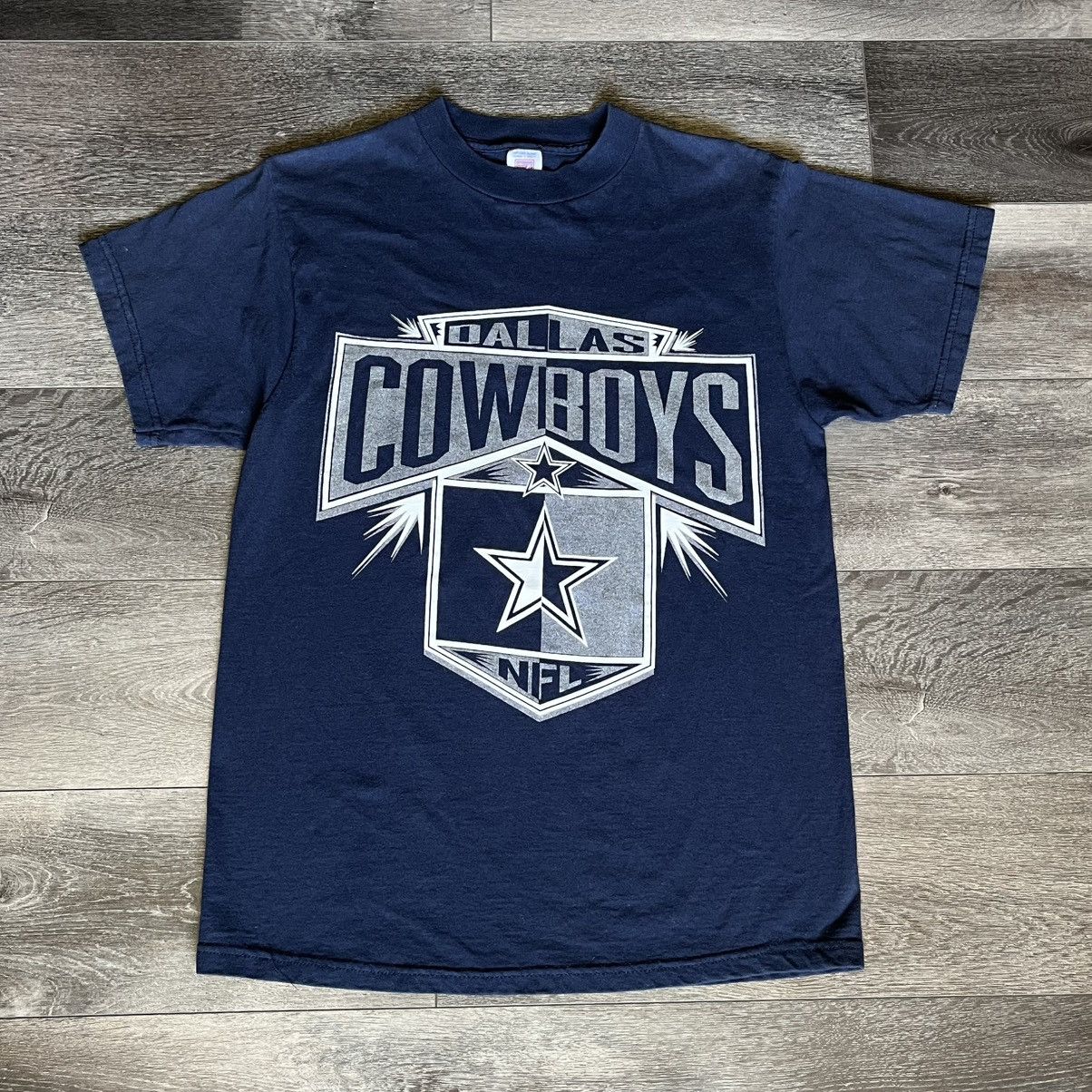 Logo 7 Vintage 1990s NFL Logo 7 Dallas Cowboys Team Graphic T Shirt Size US M / EU 48-50 / 2 - 1 Thumbnail