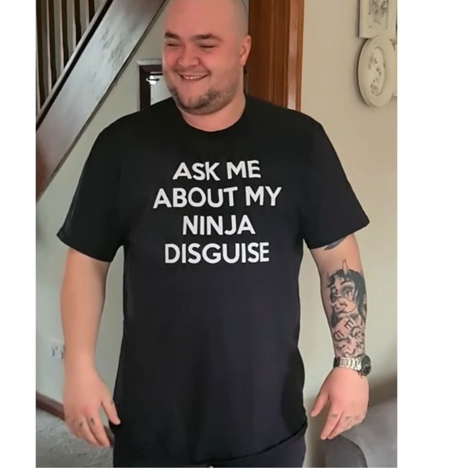 Other Ninja Flip Side Funny T-Shirt - Men's 2XL - Great Design! Size US XXL / EU 58 / 5 - 1 Thumbnail