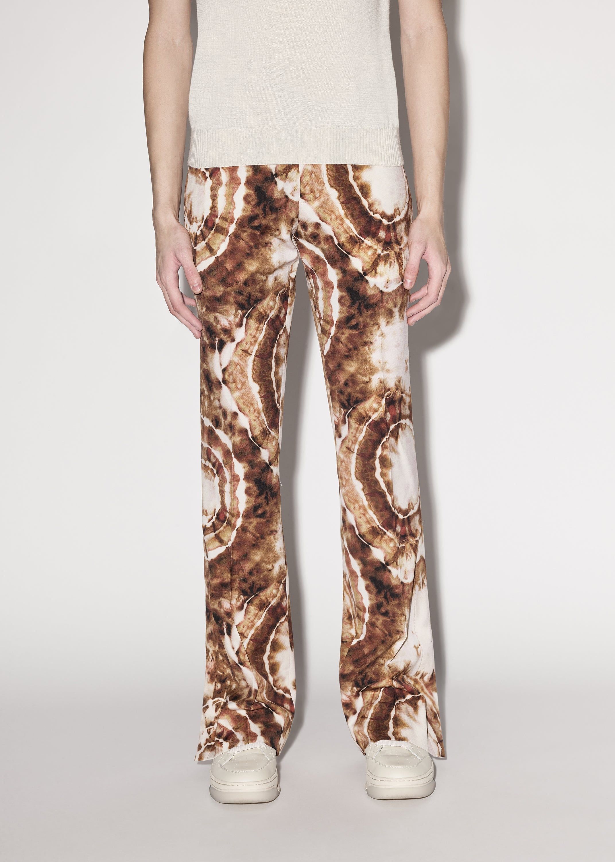 Amiri o1y0525 Casual Pant in Brown/Ivory Size US 30 / EU 46 - 2 Thumbnail