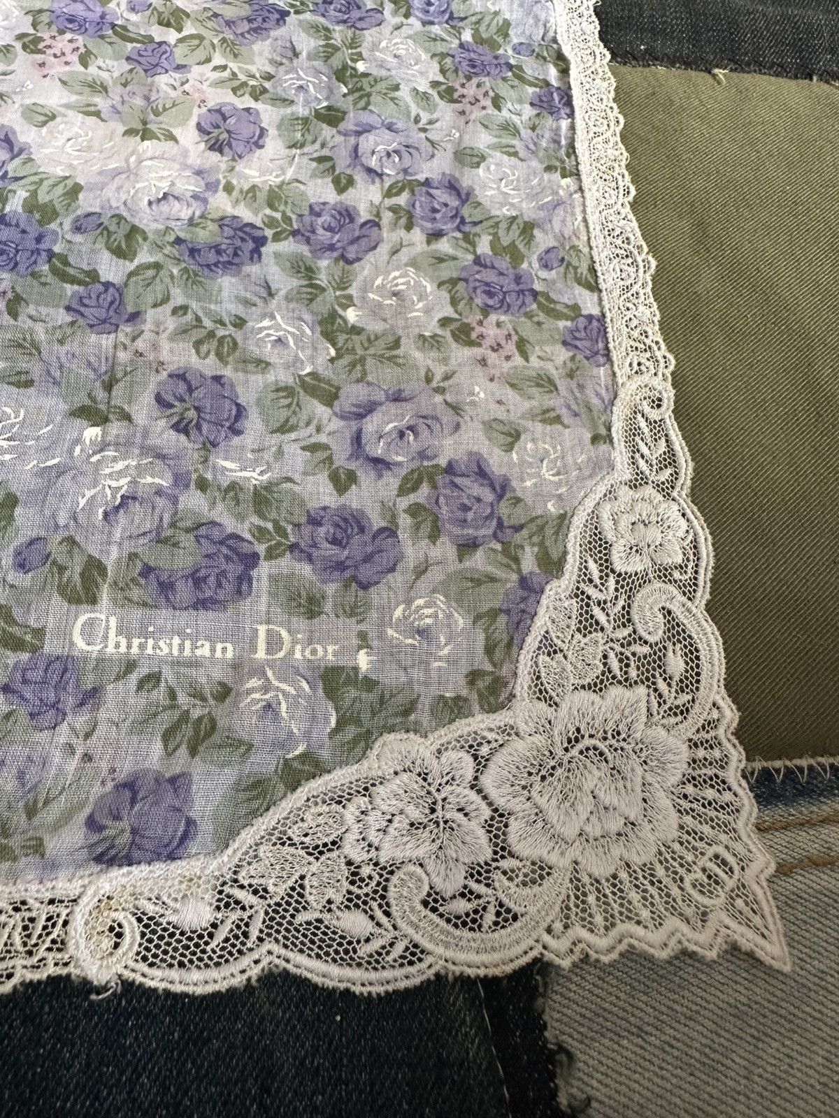 Vintage Vintage Christian Dior Handkerchief/ Neckerchief/ Bandana Size ONE SIZE - 1 Thumbnail