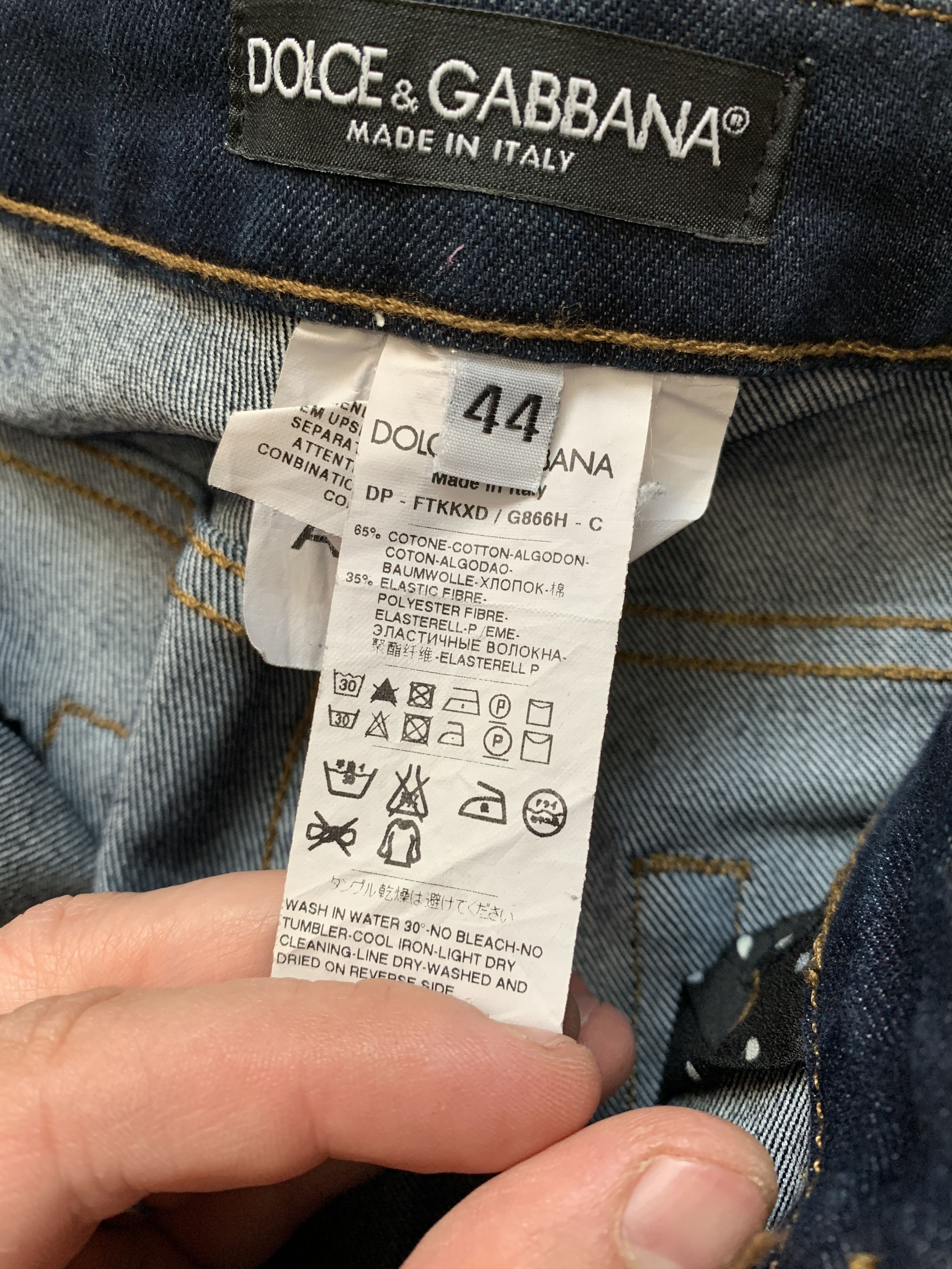 Dolce & Gabbana Dolce & Gabbana Jeans Size 44 Size 30" / US 8 / IT 44 - 12 Thumbnail