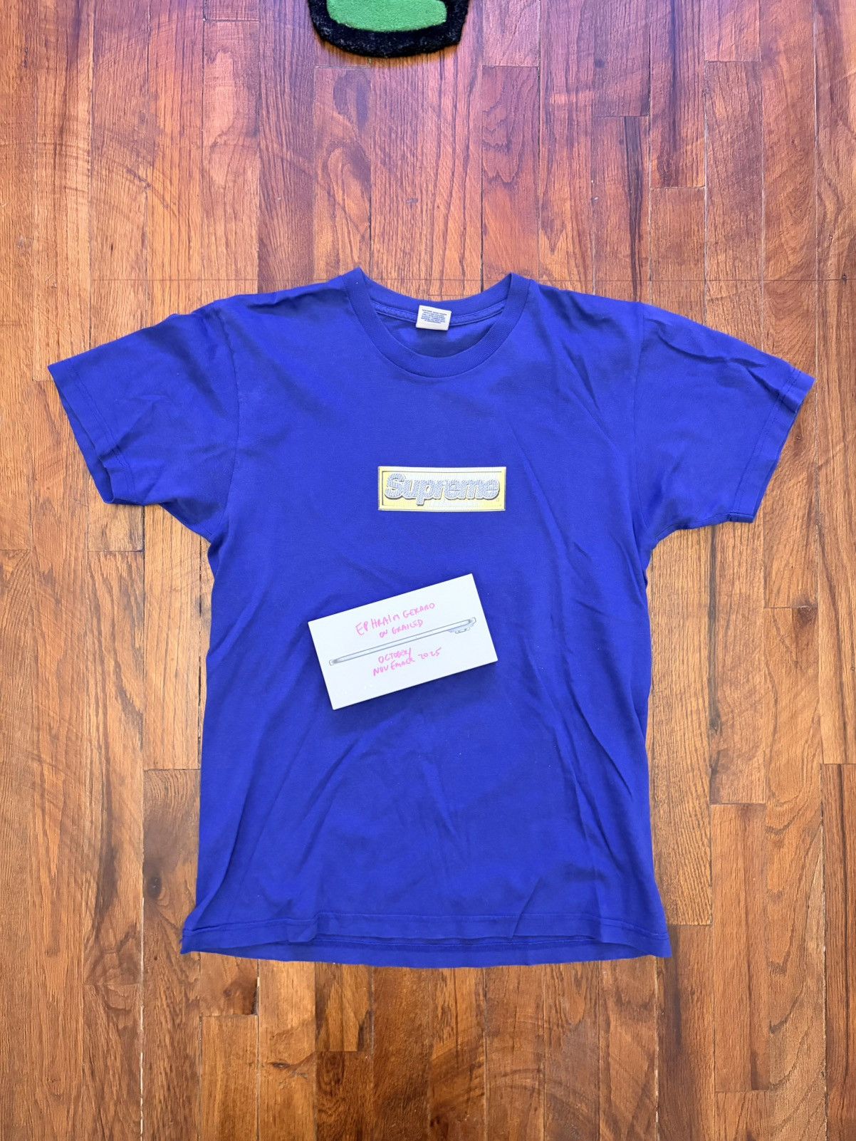 Supreme Supreme Bling Box Logo OG blue tee M Size US M / EU 48-50 / 2 - 1 Thumbnail
