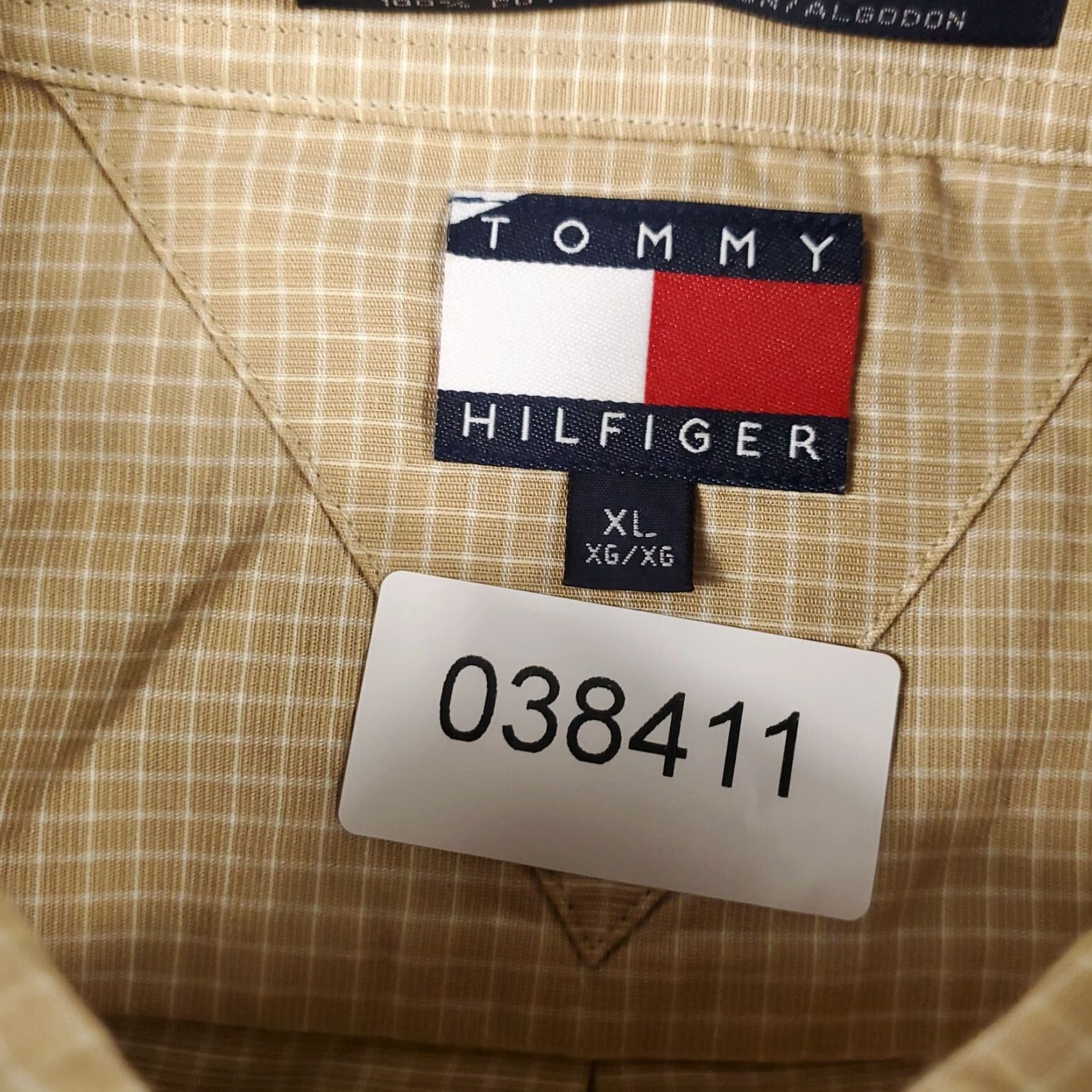 Tommy Hilfiger Tommy Hilfiger Shirt Mens XL Beige Check Button-Up Long Sleeve Casual Mens Size US XL / EU 56 / 4 - 6 Thumbnail