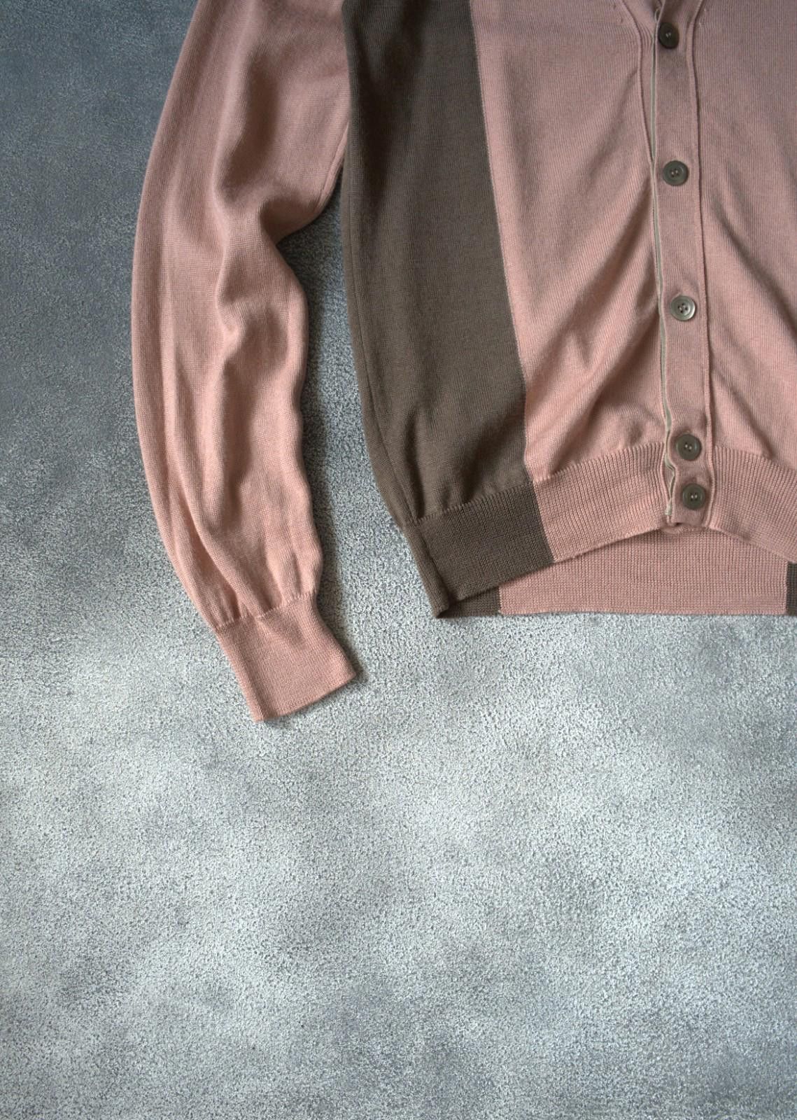 Alexander McQueen !SAMPLE 2000's Alexander McQueen Men Cardigan Two-Tone Size US M / EU 48-50 / 2 - 4 Thumbnail