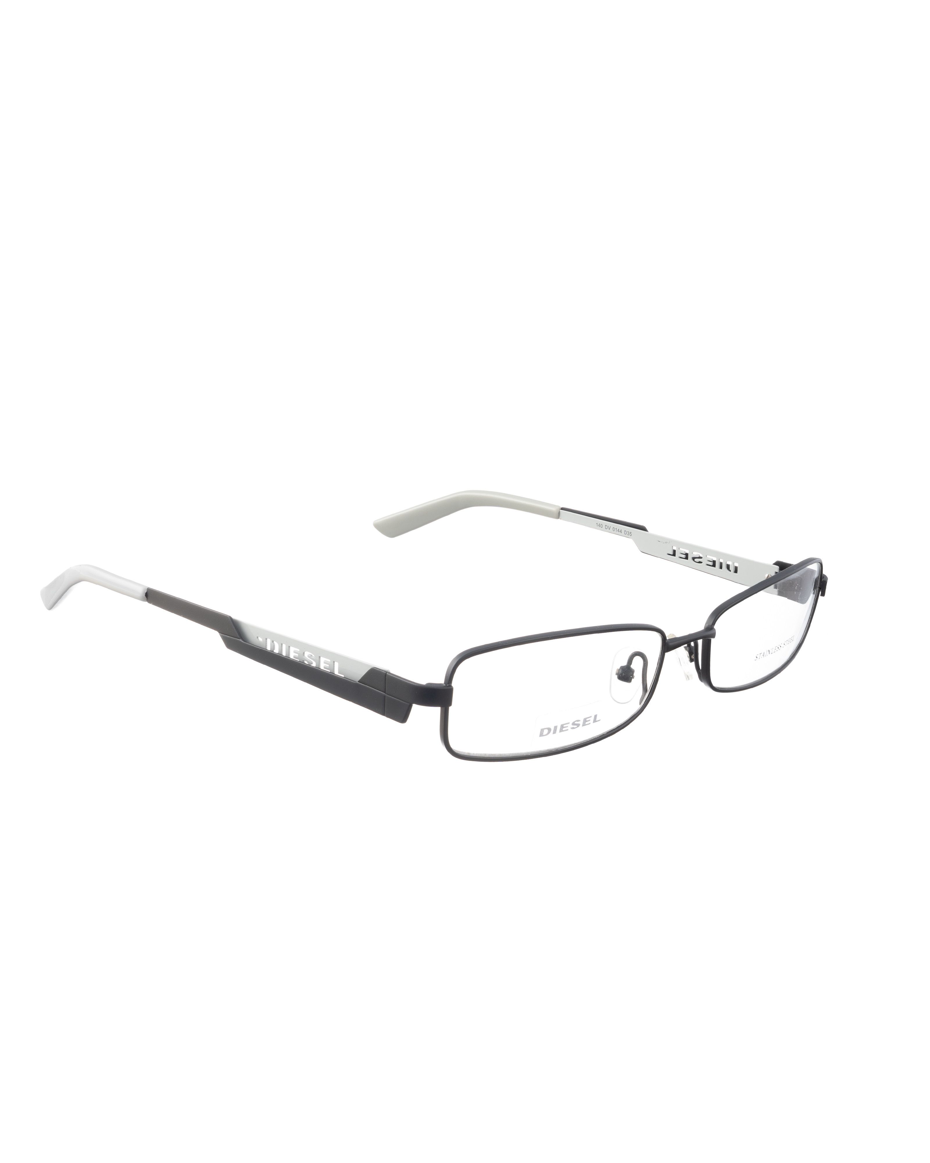 Diesel Diesel 00s Light Grey and Black Glasses with Cut Out Logo Size ONE SIZE - 2 Thumbnail