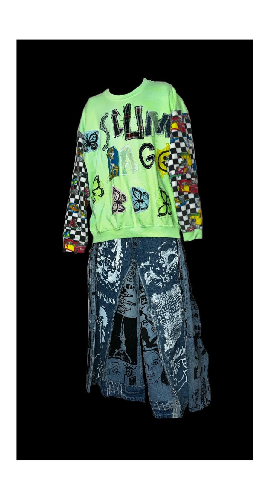 Other Basedbich wide baggy jeans Size US 30 / EU 46 - 3 Thumbnail