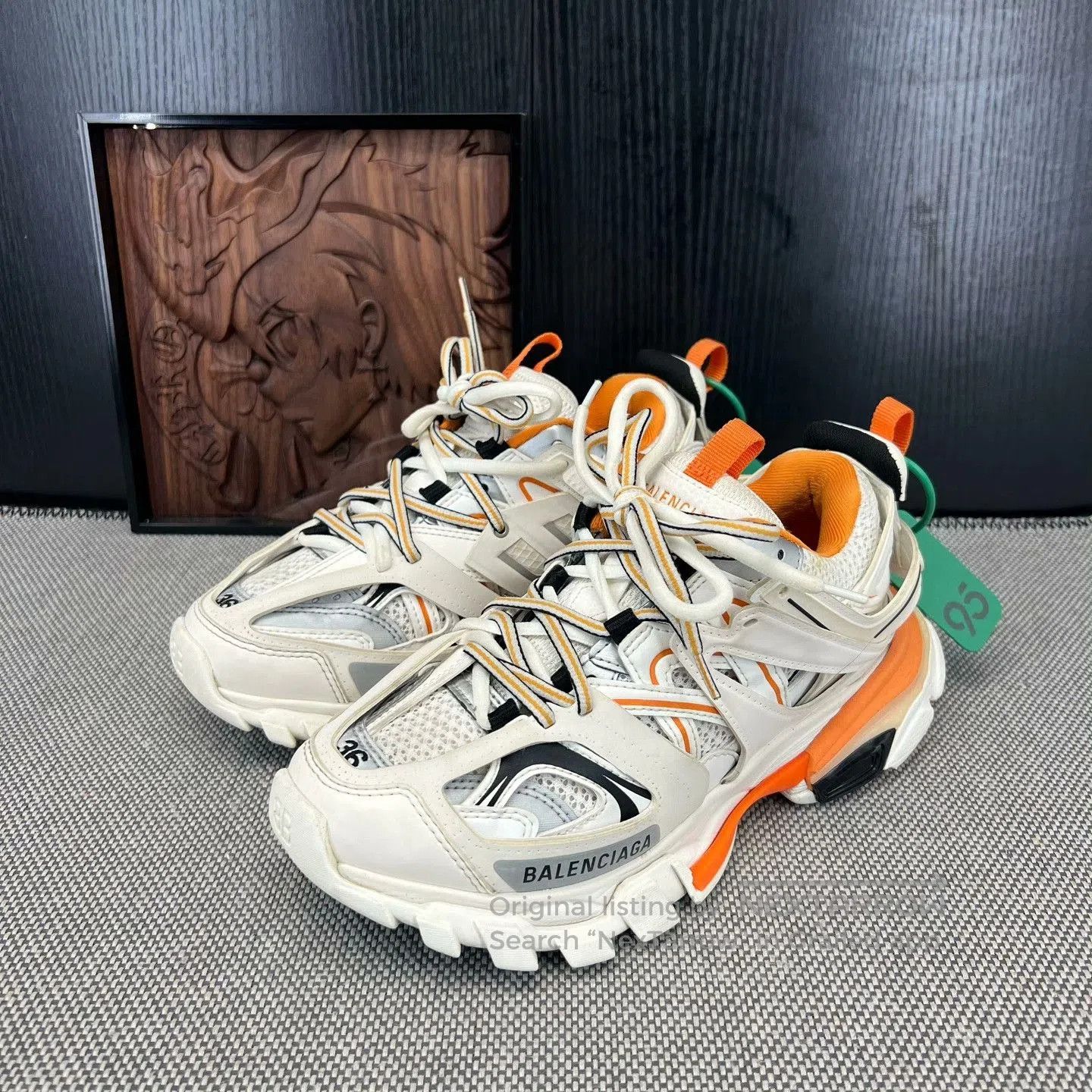 Balenciaga Balenciaga Track White Orange Sneakers. Size US 5 / IT 35 - 1 Thumbnail