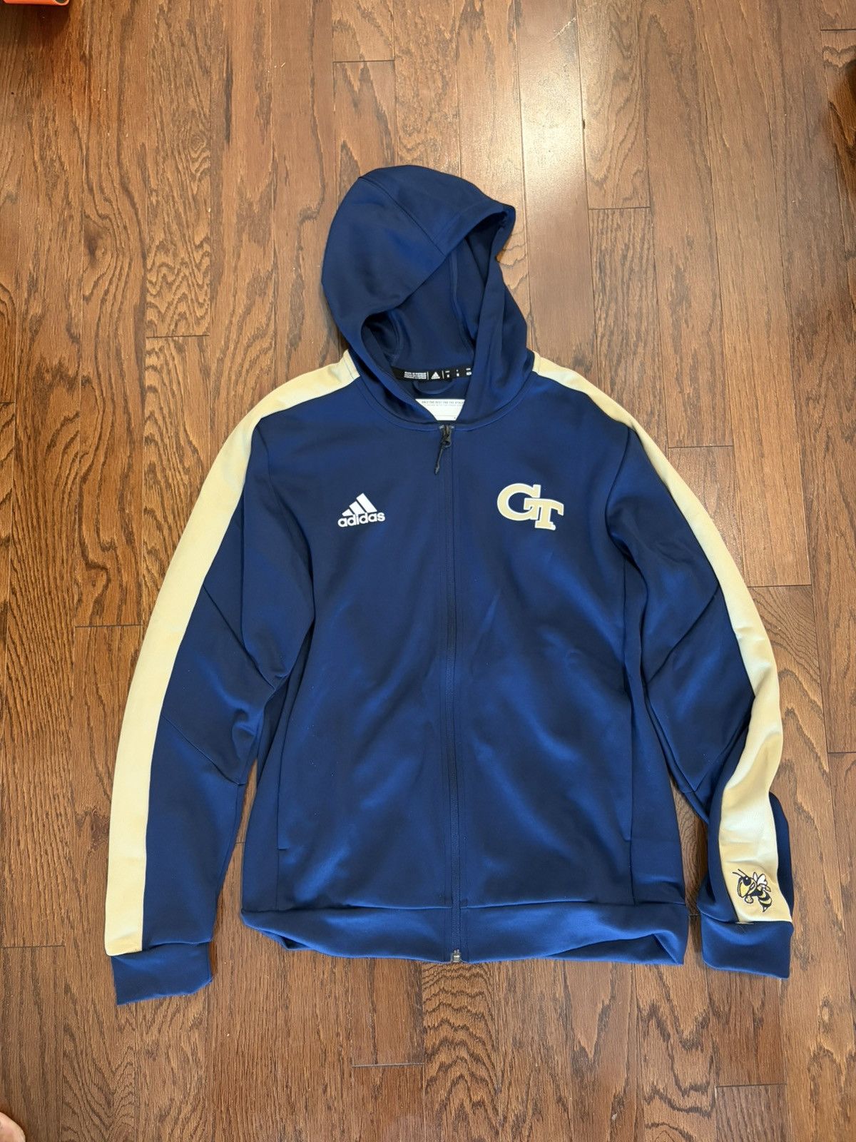 Adidas Adidas Georgia Tech Full Zip Hoodie Size US M / EU 48-50 / 2 - 1 Thumbnail