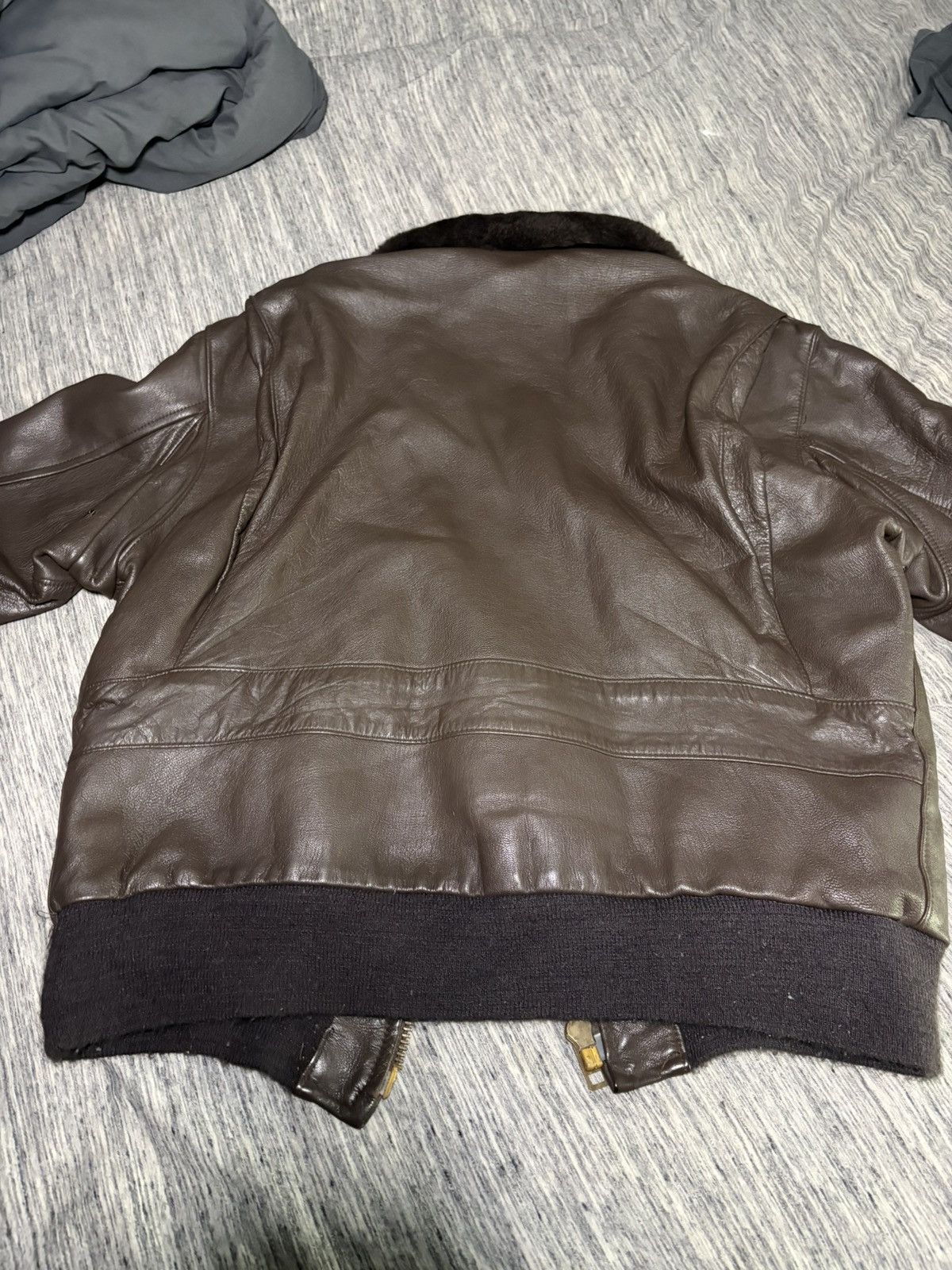 Schott Vintage Schott G-1 Flight Jacket USN Leather 1973 Size US XS / EU 42 / 0 - 12 Thumbnail
