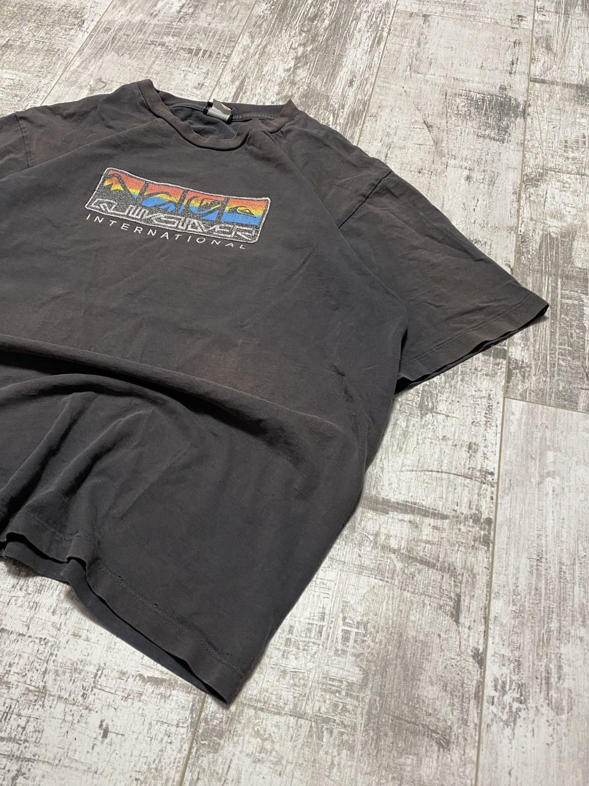 Quiksilver 🔥VINTAGE 00S QUIKSILVER DISTRESSED SURF T-SHIRT Size US XL / EU 56 / 4 - 2 Thumbnail