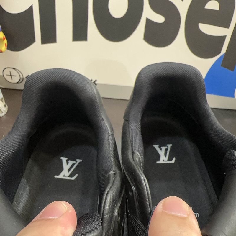 Louis Vuitton Louis Vuitton Trainer Monogram Black Sneakers -2508 Size US 8 / EU 41 - 7 Thumbnail