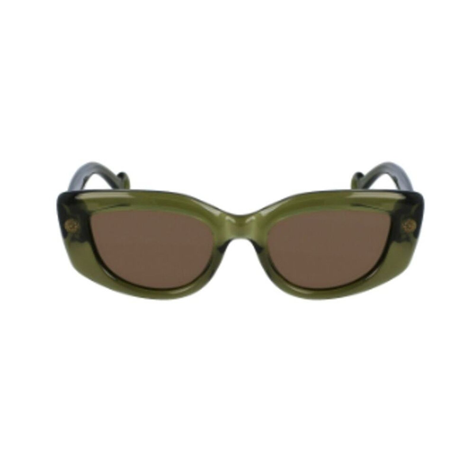 Lanvin Lanvin Daisy 50mm Rectangle Sunglasses Forest Green Size ONE SIZE - 1 Thumbnail