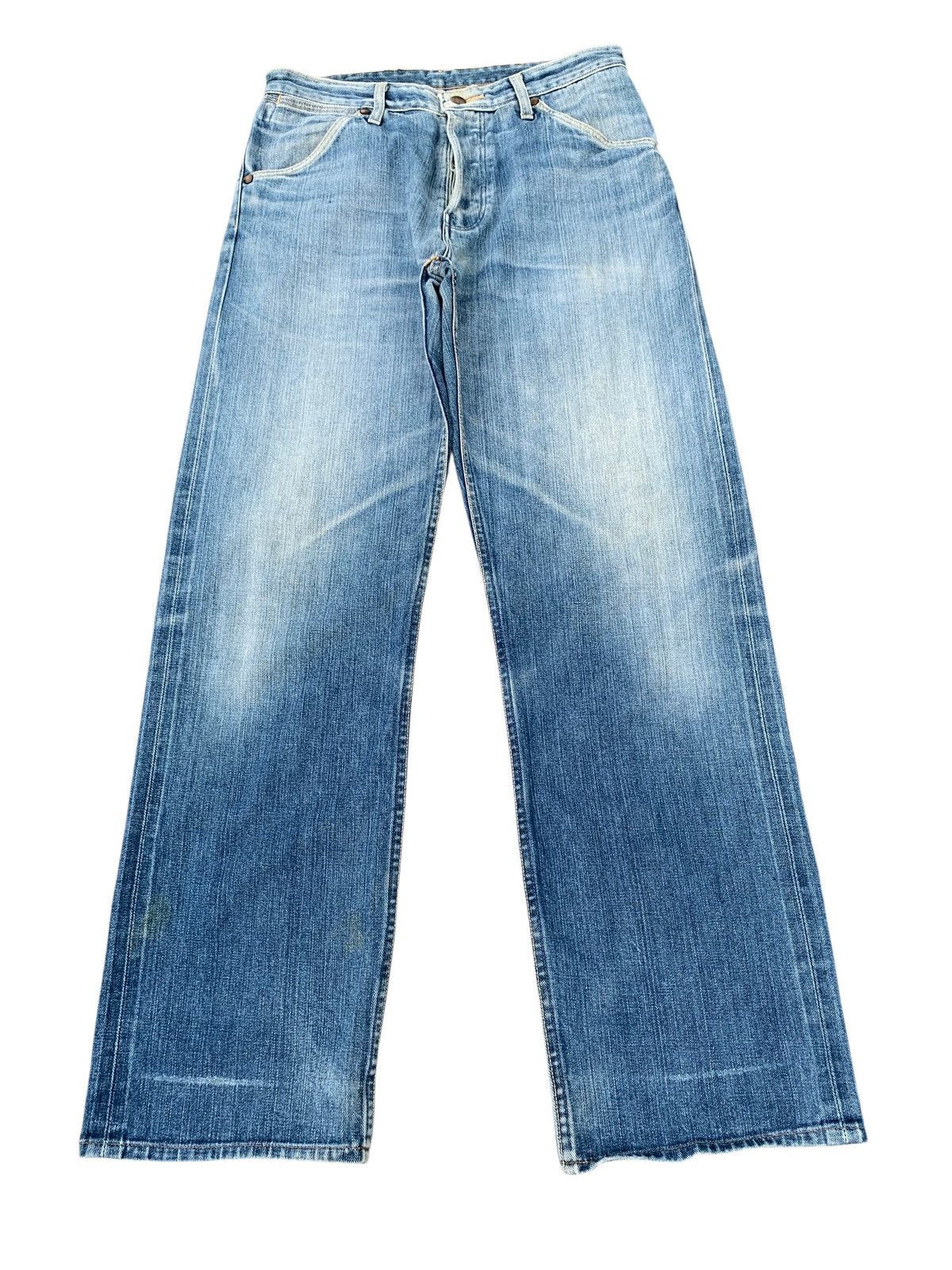 Wrangler VINTAGE WRANGLER BLUE BELL SELVEDGE FADED DISTRESSED DENIM Size US 31 - 3 Thumbnail