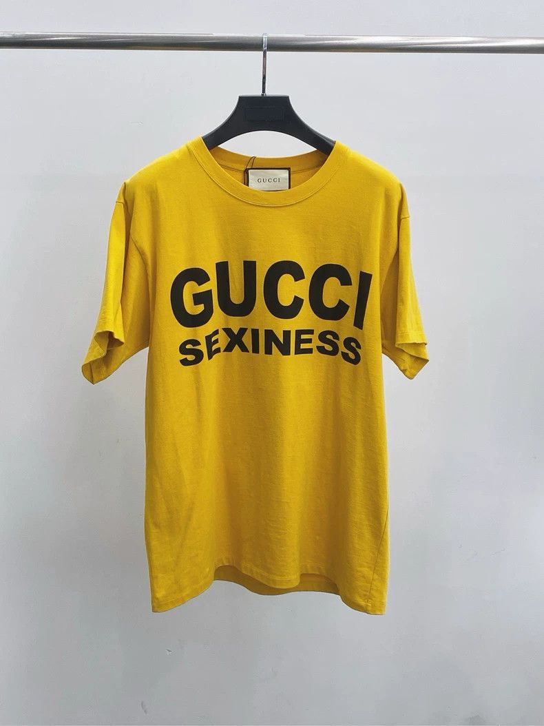 Gucci GucciYellow letter logo short sleeves 2503-Nextarrow Size US S / EU 44-46 / 1 - 1 Thumbnail