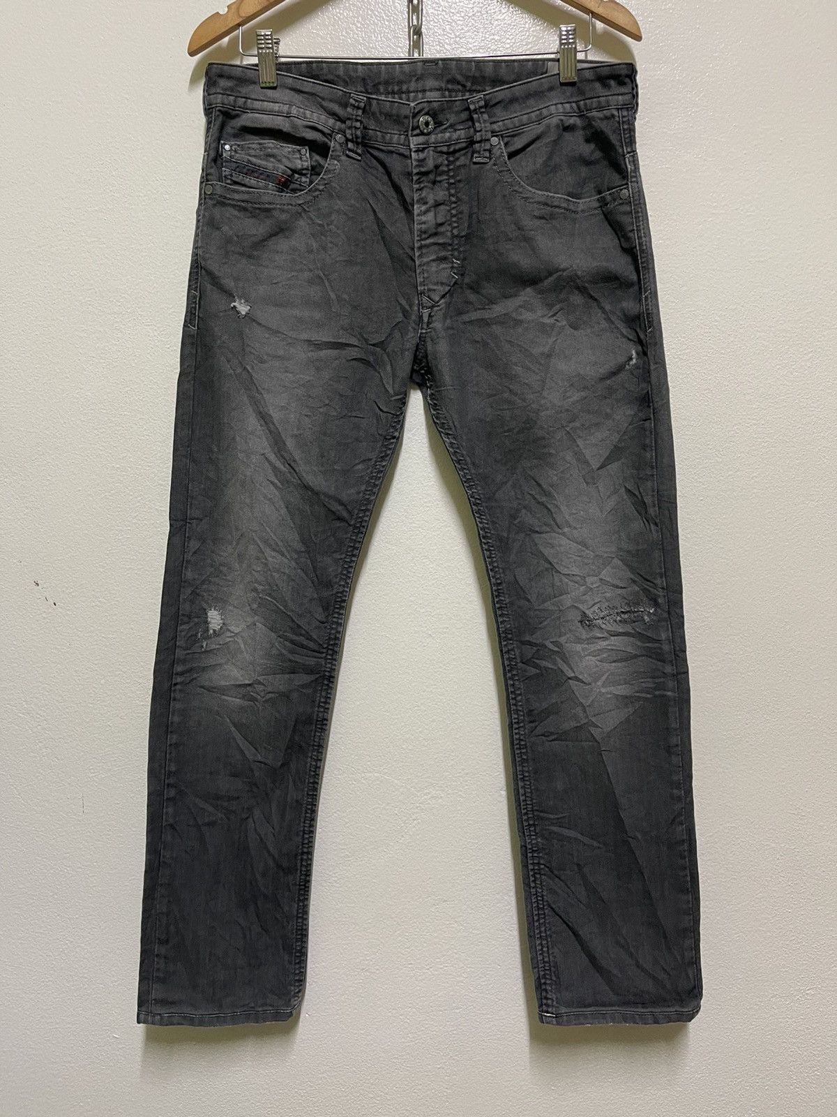 Diesel Diesel Distressed Denim Thavar Slim Skinny Size US 32 / EU 48 - 1 Thumbnail