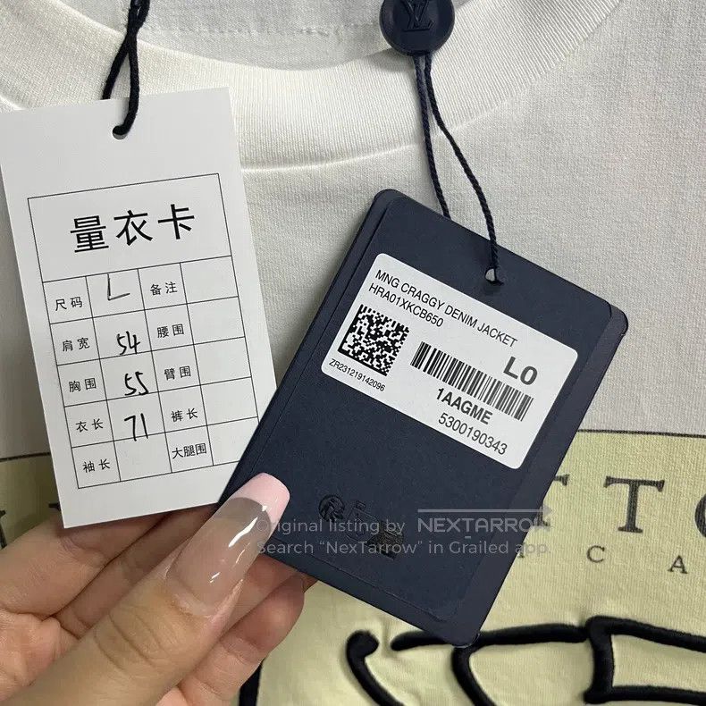 Louis Vuitton Louis Vuitton White solid monogram Logo printed crewneck l Size US L / EU 52-54 / 3 - 3 Thumbnail