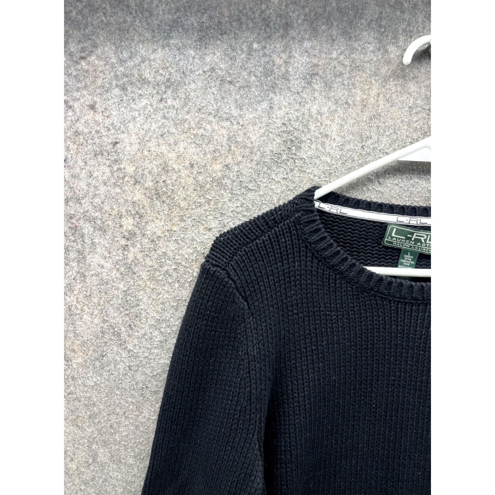 Ralph Lauren Lauren Ralph Lauren Sweater Womens Large Black Chunky Knit Crewneck Pullover Casual Fall Womens Size L / US 10 / IT 46 - 6 Thumbnail