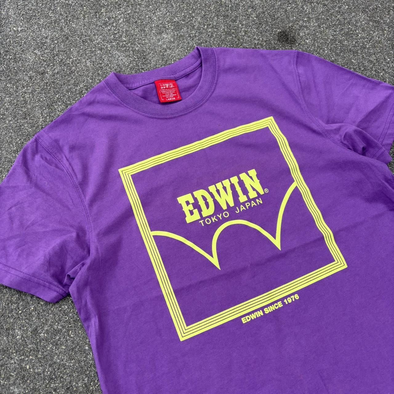Edwin × Japanese Brand × Vintage Edwin T-Shirt Size US L / EU 52-54 / 3 - 3 Thumbnail