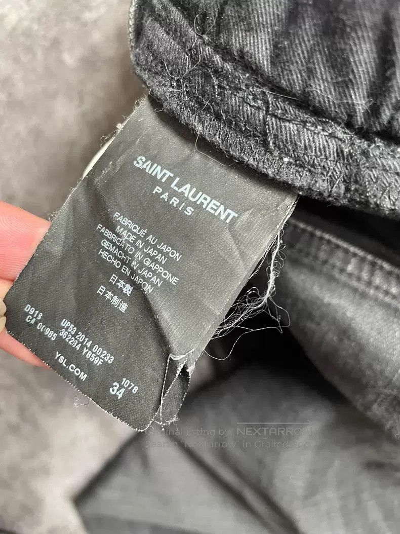 Saint Laurent Paris Saint Laurent Paris Double Knee Cut-out Destroyed Denim Pa Size US 34 / EU 50 - 5 Thumbnail