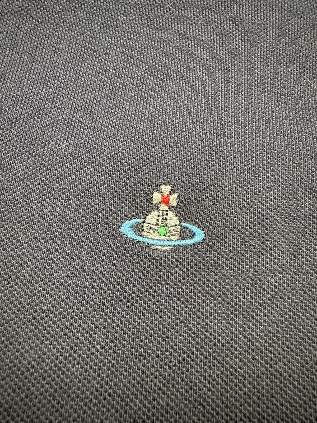 Vivienne Westwood Vivienne Westwood Orb Logo Button Up T-Shirt Navy Blue L Size US L / EU 52-54 / 3 - 6 Thumbnail
