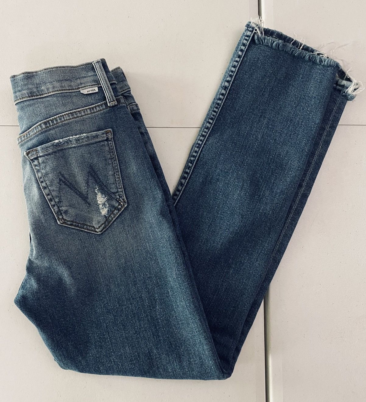 MOTHER Mother Denim The Cheeky Love Gun Relax Fit Jeans 24 EUC Size 24" / US 00 / IT 34 - 11 Thumbnail