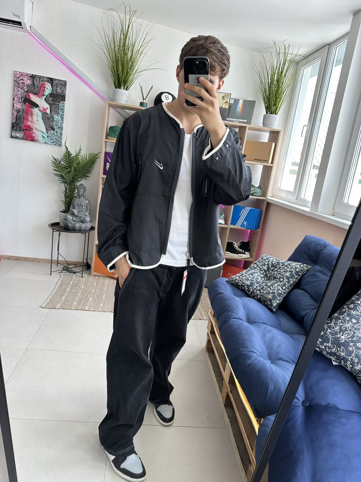 NBA × Nike Nike Kevin Durant lightweight bomber jacket Men M Black Size US M / EU 48-50 / 2 - 14 Thumbnail
