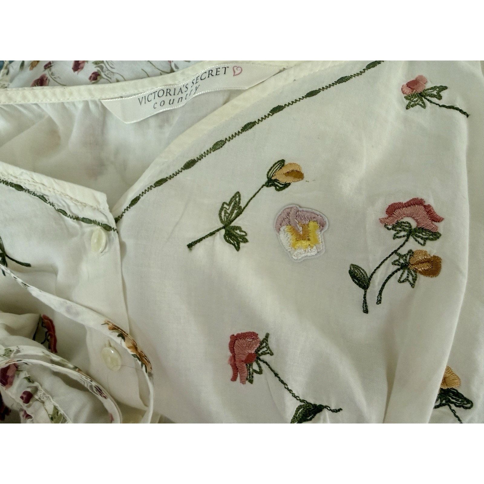 Victoria's Secret Vintage Victoria’s Secret Country Floral Boho Dress Cottage Size M / US 6-8 / IT 42-44 - 11 Thumbnail