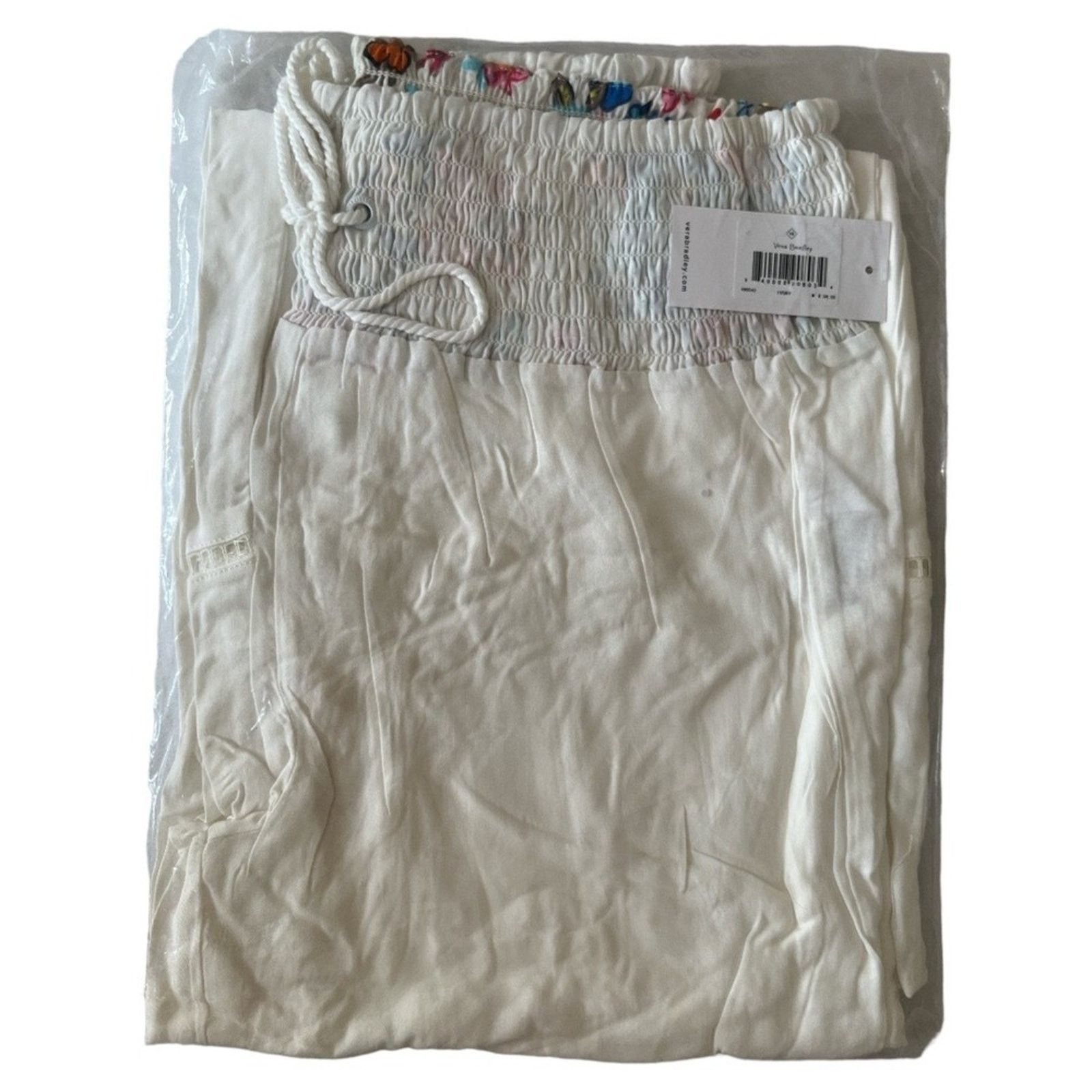 Vera Bradley VERA BRADLEY Claudine Ivory Palazzo Pant w/ Tags, Medium Size 31" - 3 Thumbnail