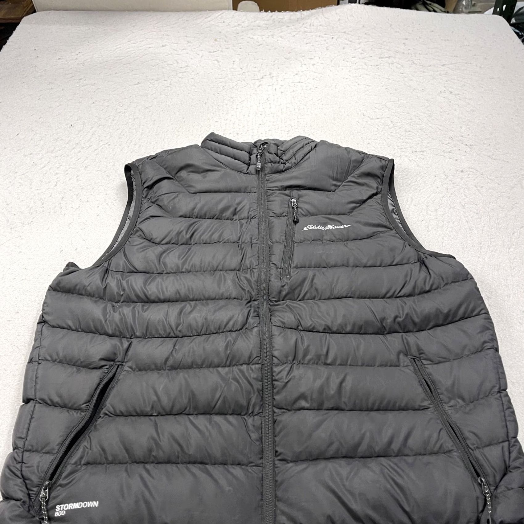 Eddie Bauer Eddie Bauer Vest Mens Large Black First Ascent Stormdown 800 Puffer Full Zip Vest Mens Large Black 800 Stormdown First Ascent Zip Size US L / EU 52-54 / 3 - 2 Thumbnail