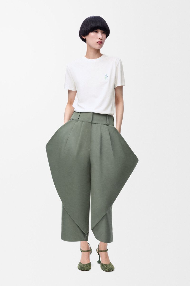 Loewe o1in1g0526 Relaxed Fit T-Shirt in White Size L / US 10 / IT 46 - 2 Thumbnail